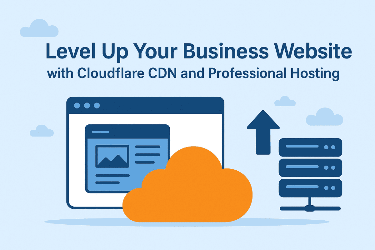 Level Up Your Business Website with Cloudflare CDN and Professional Hosting